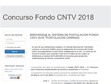 Tablet Screenshot of fomento.cntv.cl